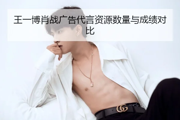 王一博肖战广告代言资源数量与成绩对比